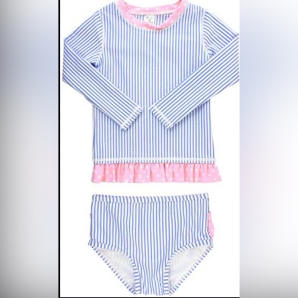 Ruffle Butts Girls Rash Guard 2-Piece Swimsuit Set NWT’s
